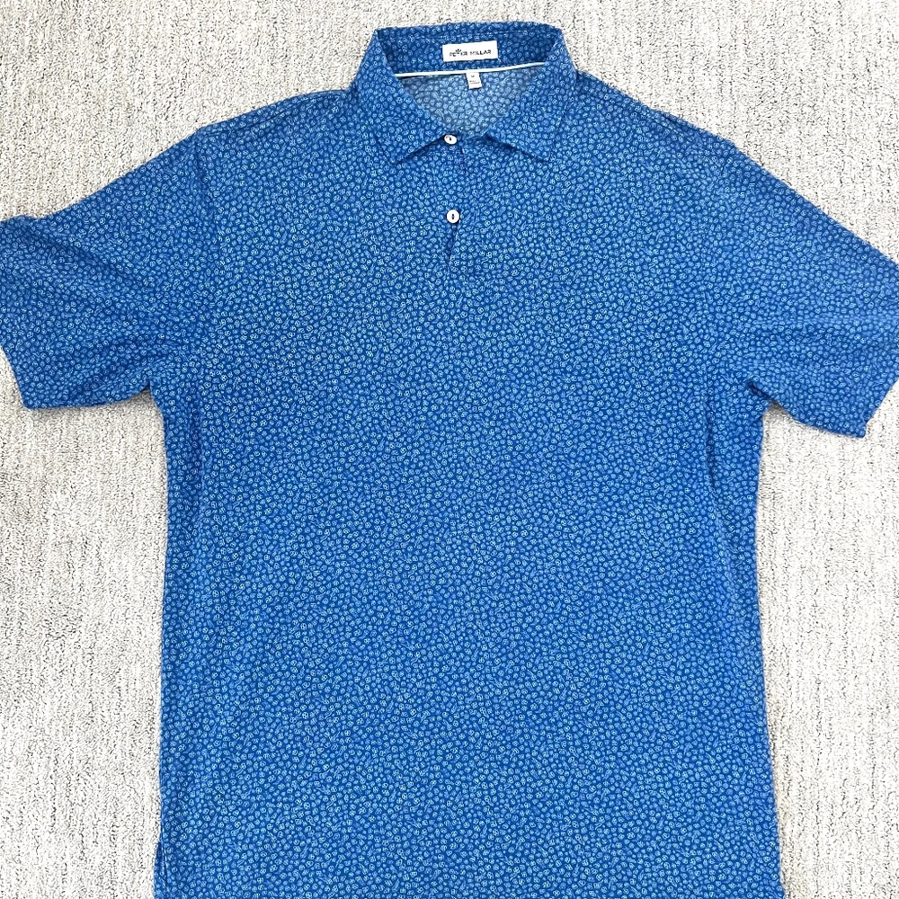 Peter Millar Blue Men’s Golf Shirt- Size M